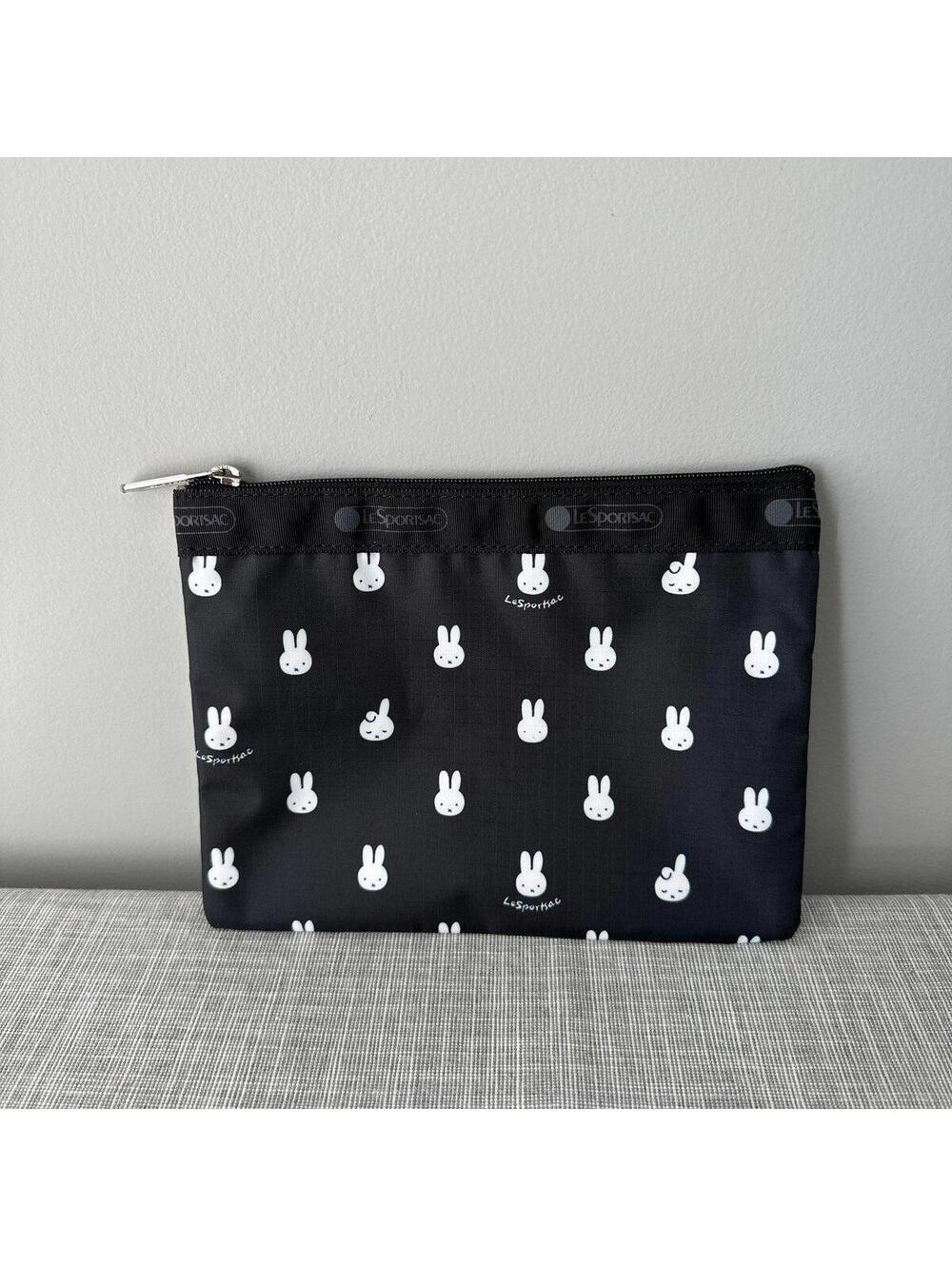 Lesportsac Black Miffy 1zipper Pouch NWOT